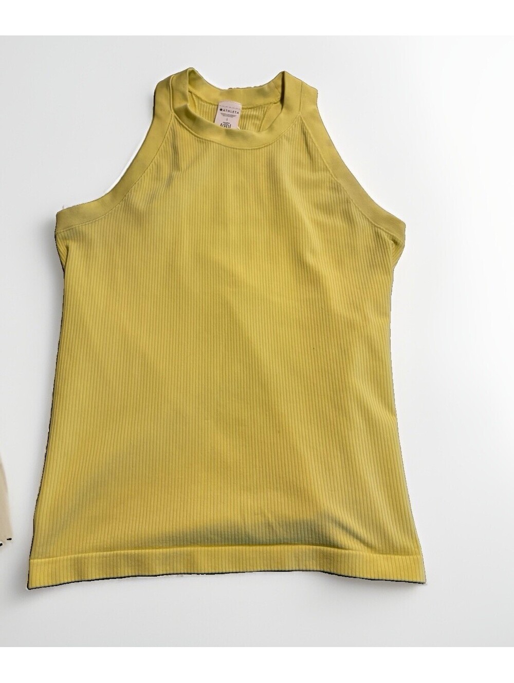 Athleta Top Women Large Yellow Breezy Tank Lightweight Active Gym Yoga Outdoors